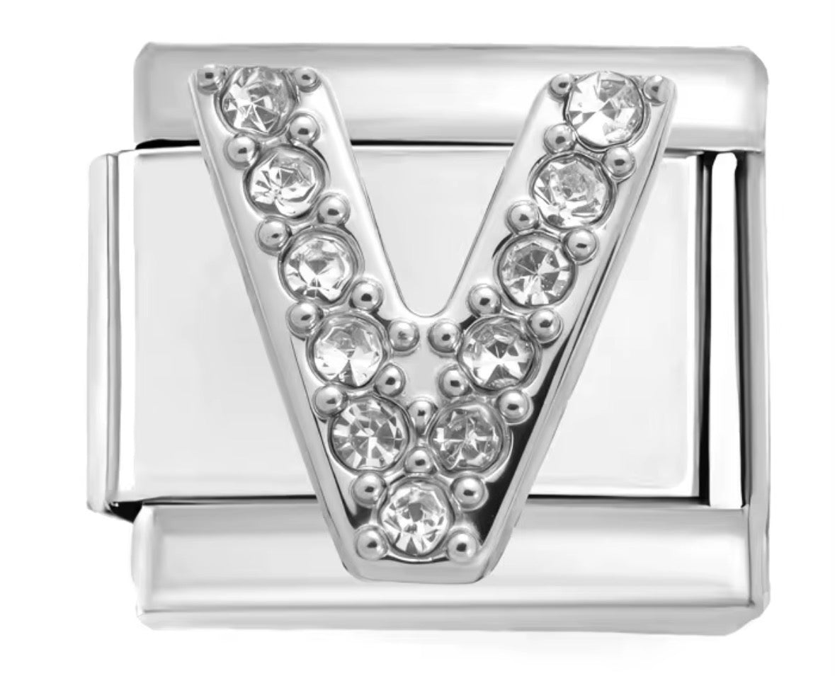 Sparkly Letter Charms