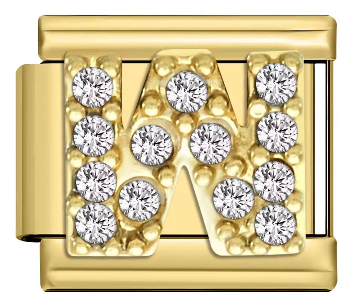 Sparkly Letter Charms