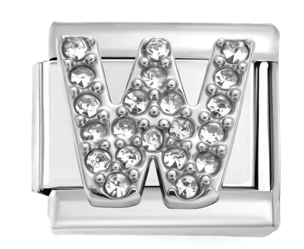 Sparkly Letter Charms