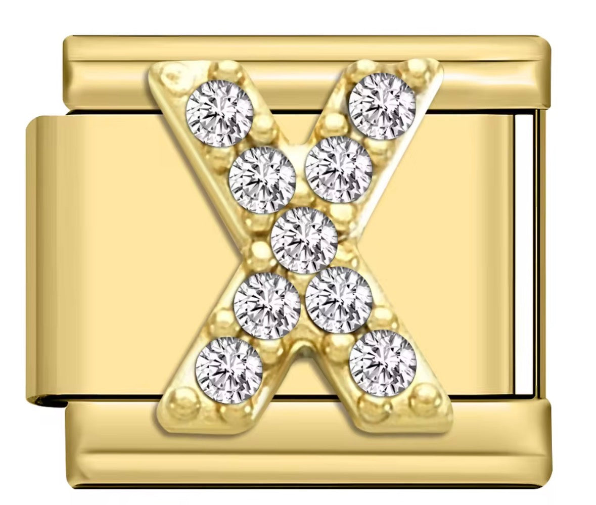 Sparkly Letter Charms