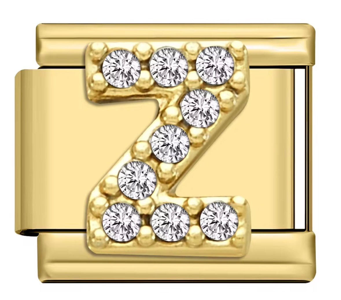 Sparkly Letter Charms