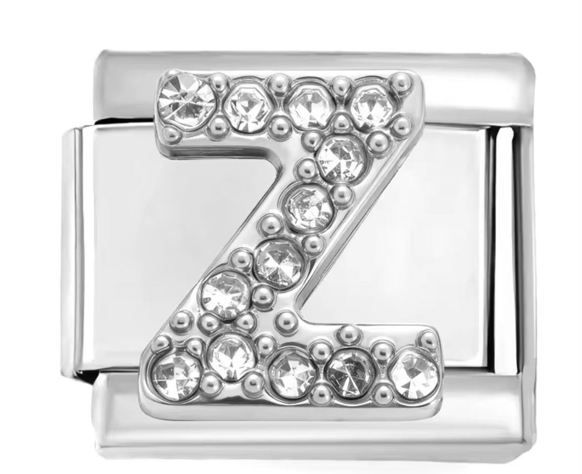 Sparkly Letter Charms