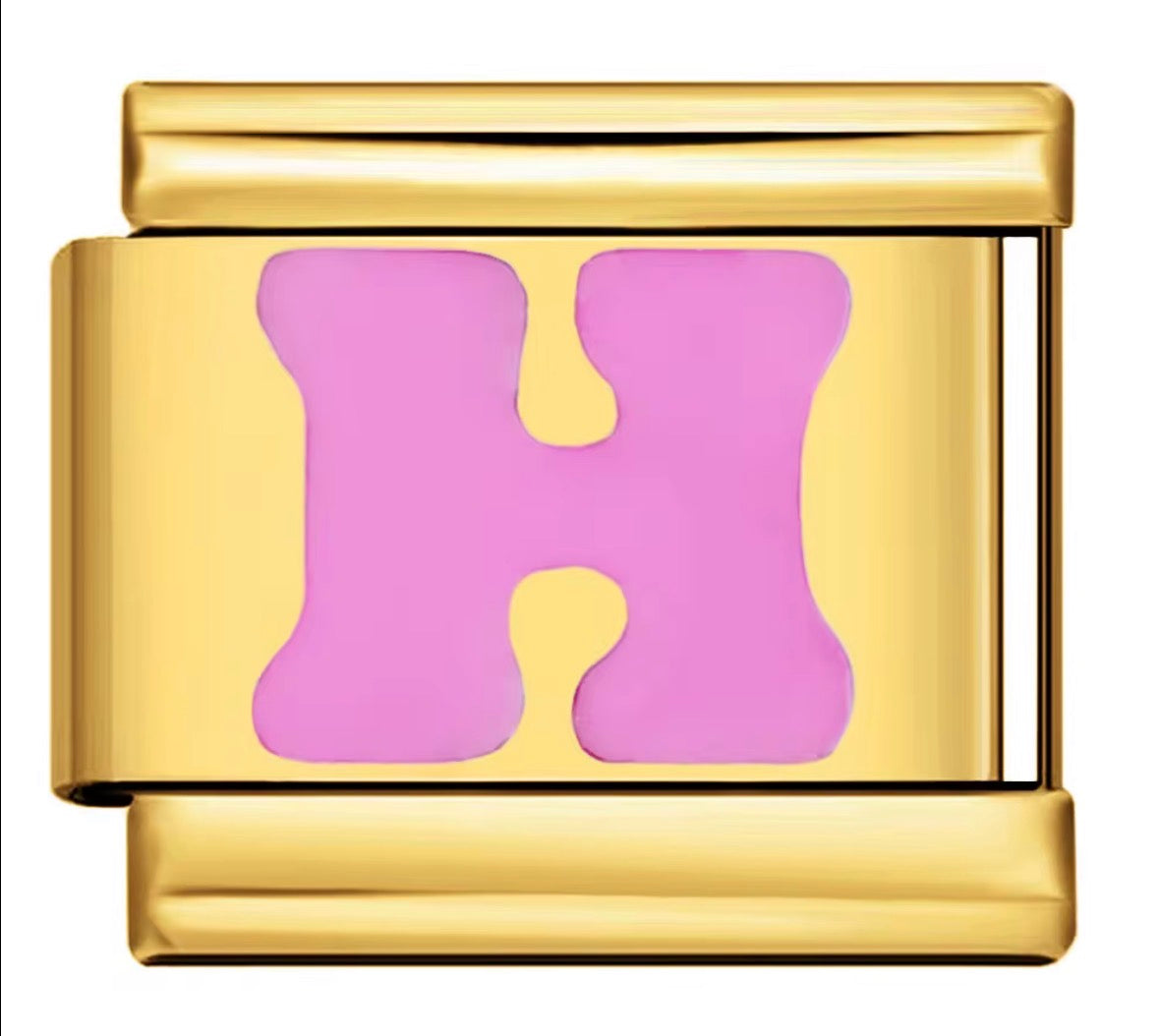 Pink Letter Charms