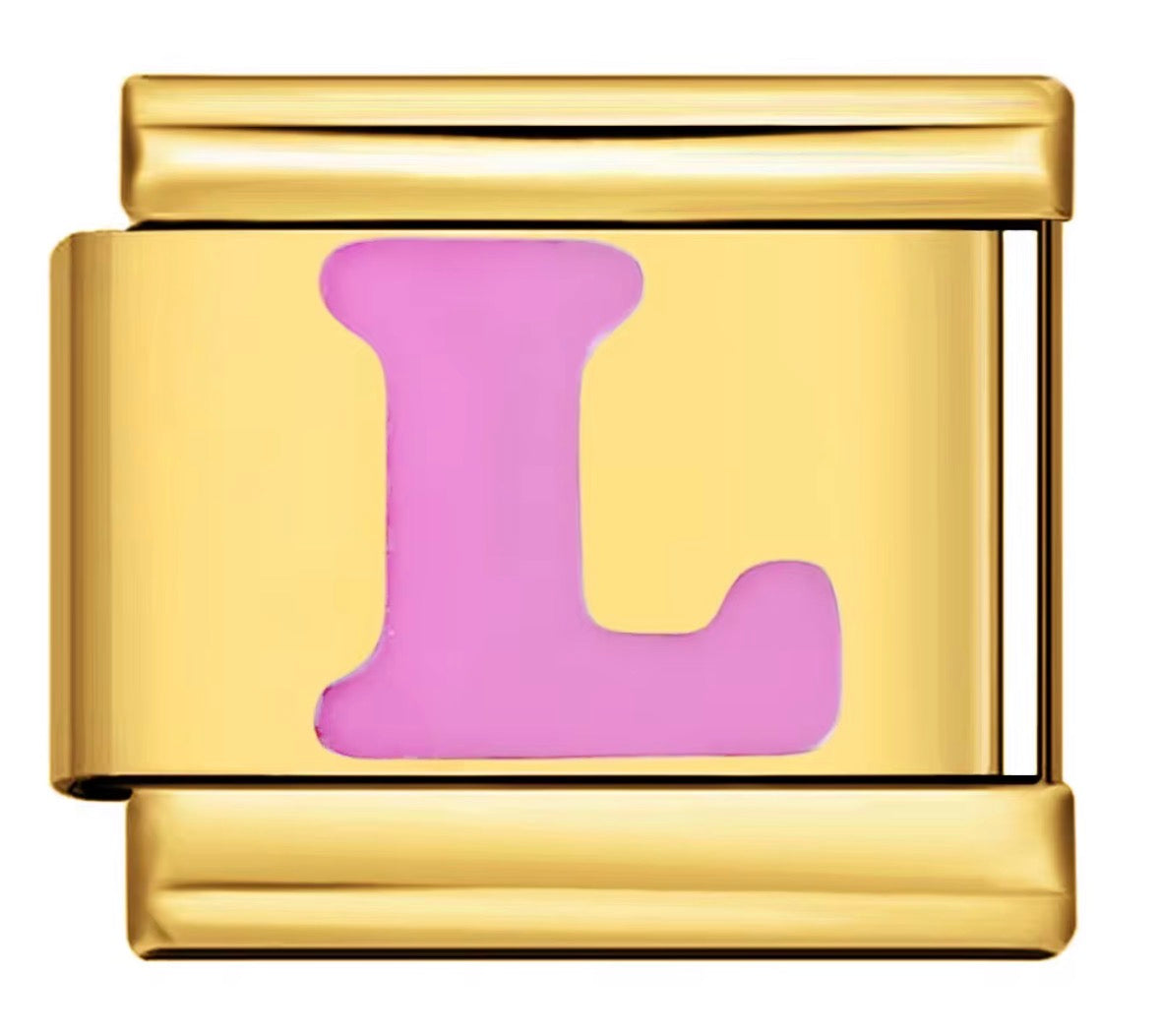 Pink Letter Charms