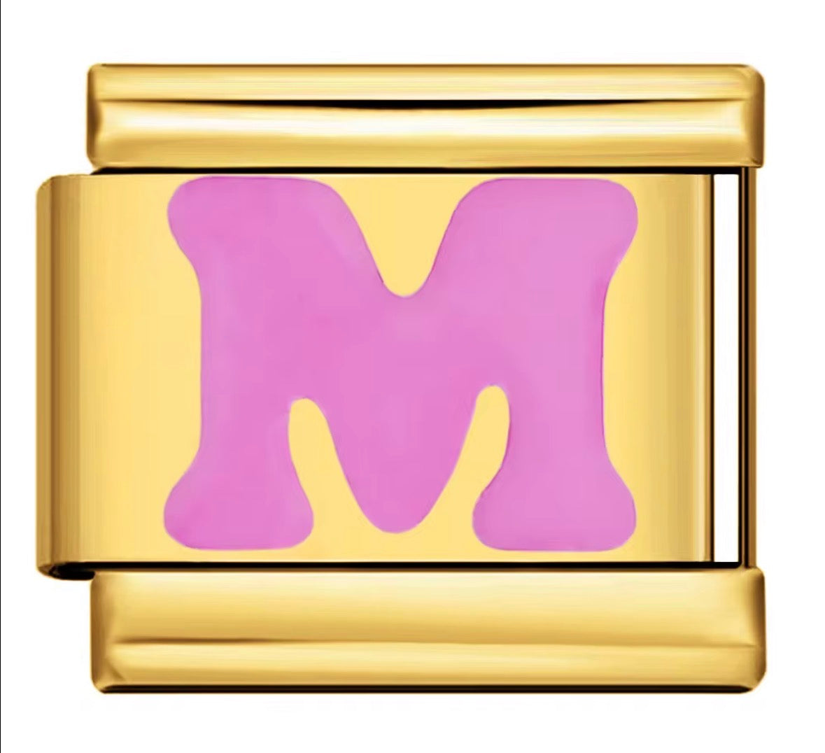 Pink Letter Charms