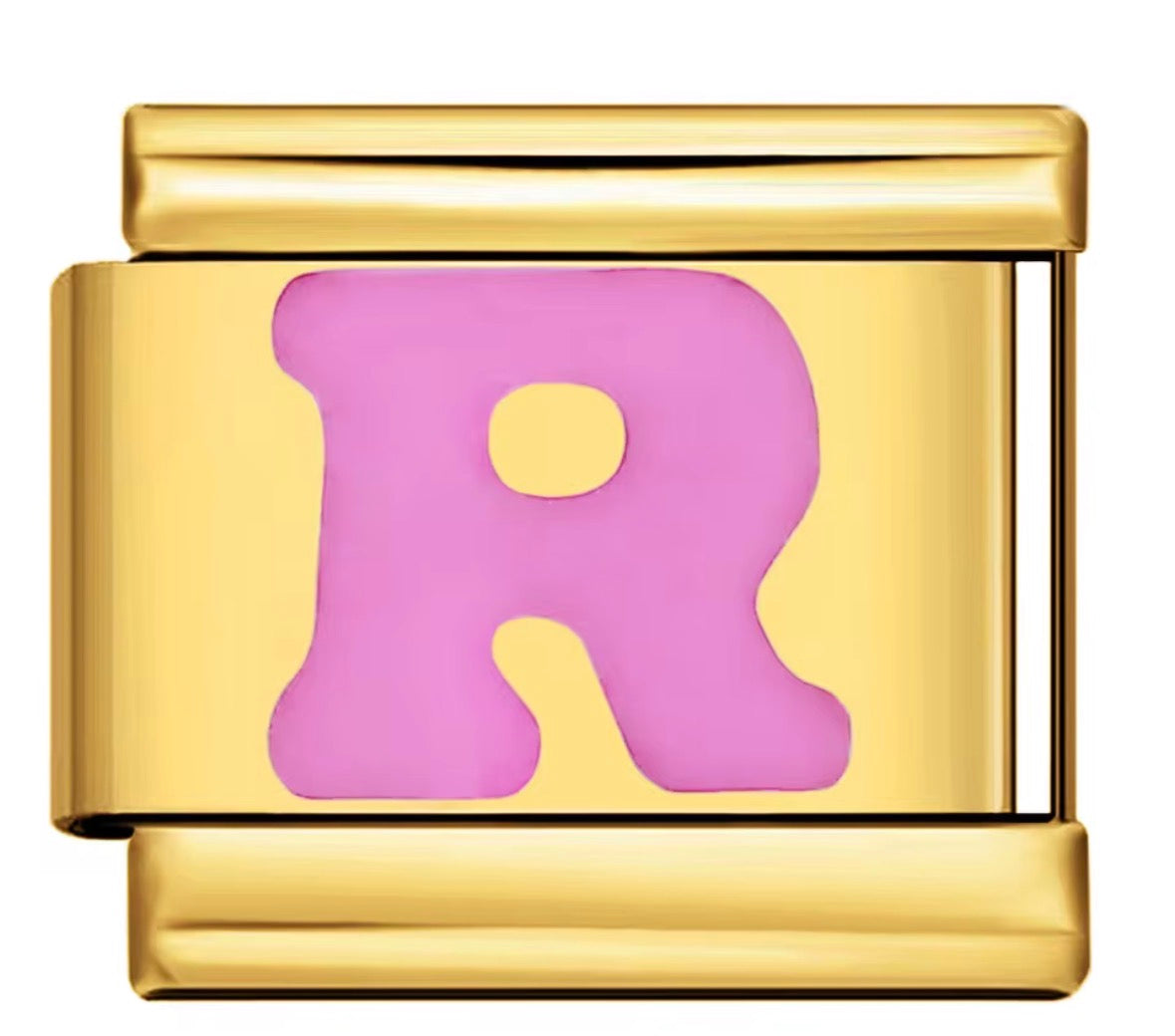 Pink Letter Charms