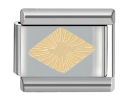 Textured Diamond Charm