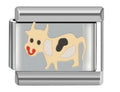 Mixed Metal Cow Charm