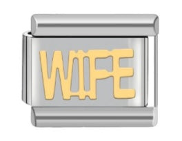 Mixed Metal "Wife" Charms