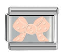 Mixed Metal Rose Gold Bow Charm