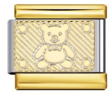 Mixed Metal Textured Charms