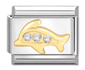 Mixed Metal Dolphin Charm
