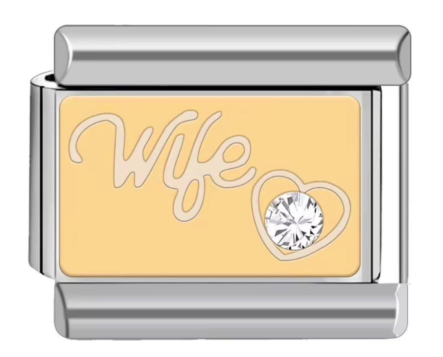 Mixed Metal "Wife" Charms