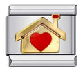 Mixed Metal Heart of the Home Charm