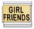 "Girl Friends" Mixed Metal Charm
