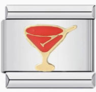 Red Cocktail Charm