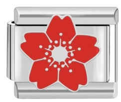 Red Tropical Flower Charm
