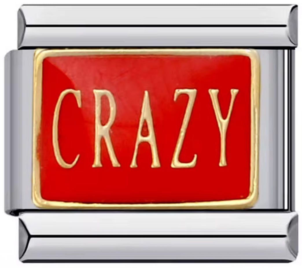 Red "Crazy" Charm