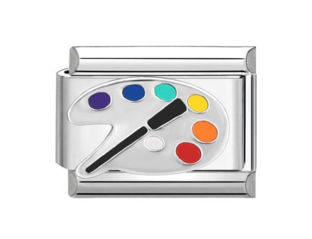 Art Pallet & Brush Charm