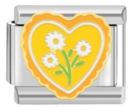 Yellow & Orange Daisy Bouquet Charm