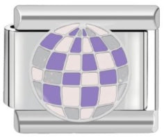 Purple Disco Ball Charm