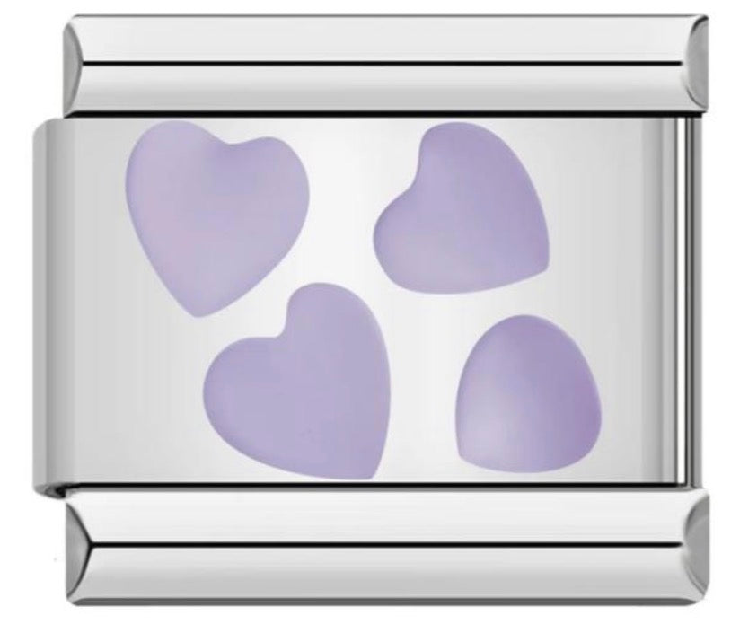 Colorful Heart Charms