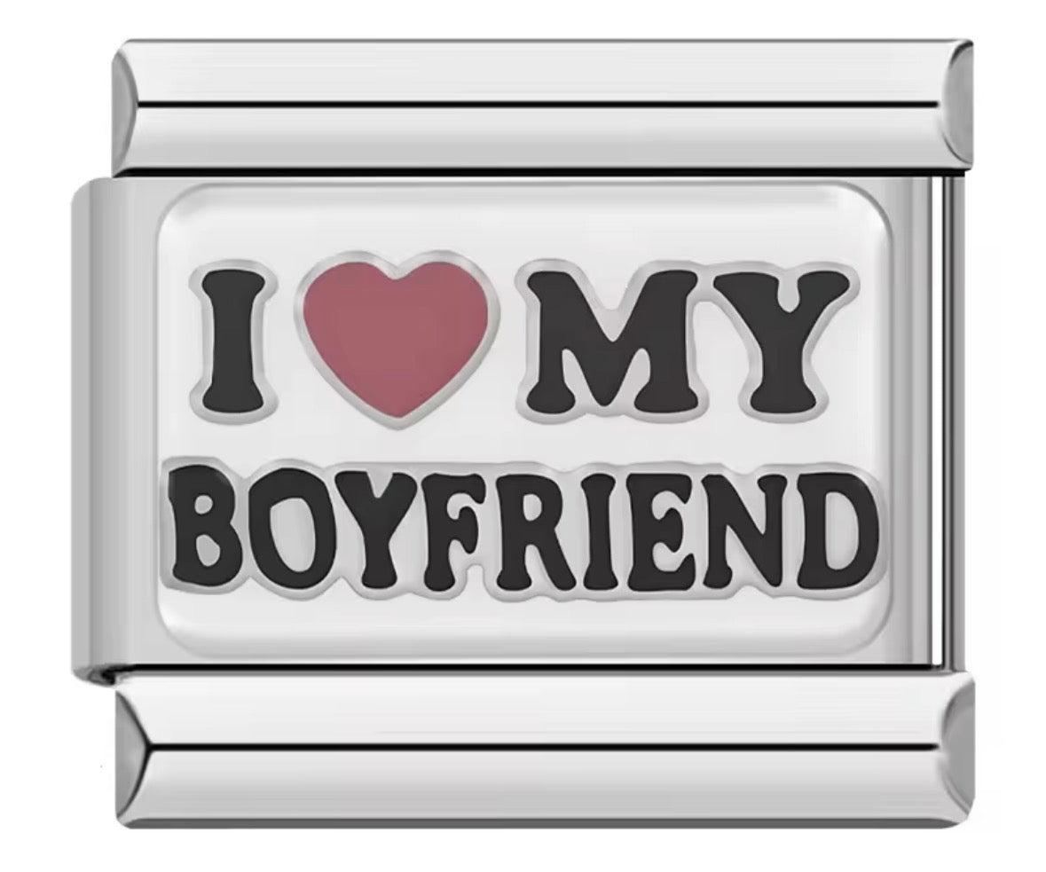 "I Love My Boyfriend" Charm