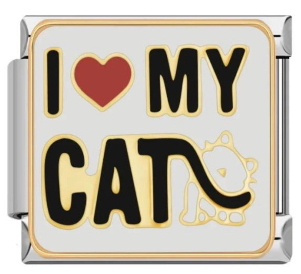 "I ❤️ My Cat" Charm