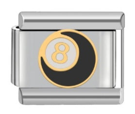 Black 8 Ball Charms