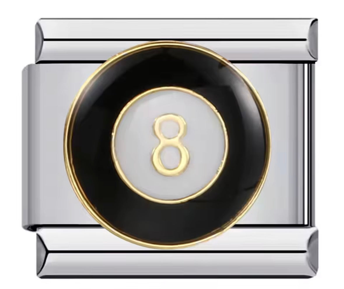 Black 8 Ball Charms