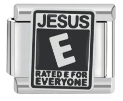 "Jesus: Rated E for Everyone" Charm