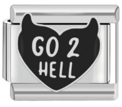 "Go 2 Hell" Charm