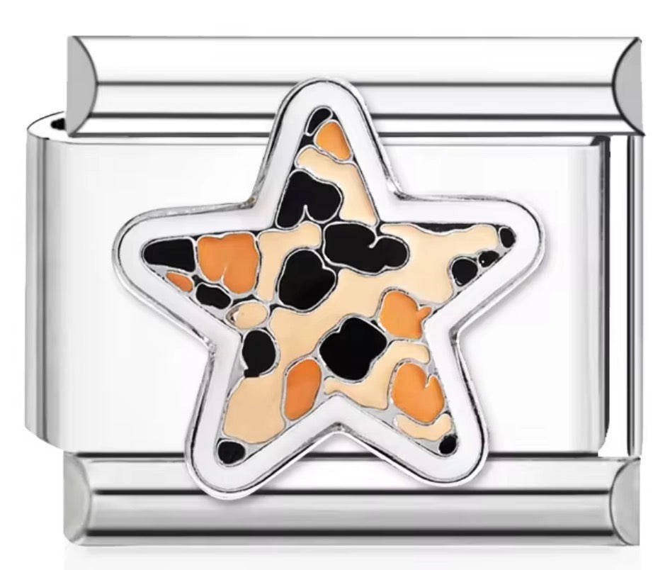 Leopard Print Design Charms