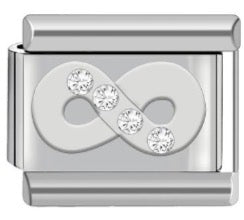 Elegant Infinity Gem Charm