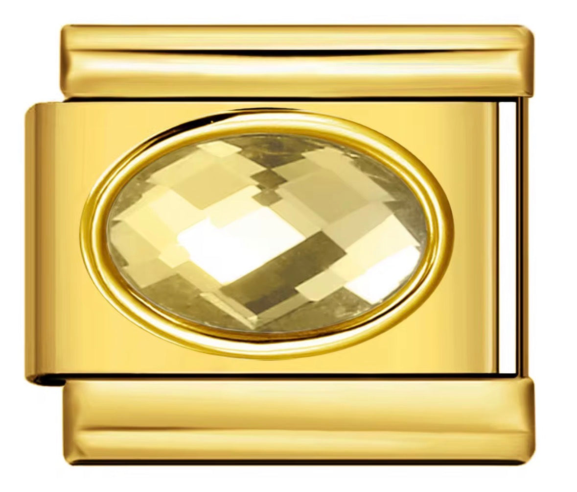 Oval Gem Charms