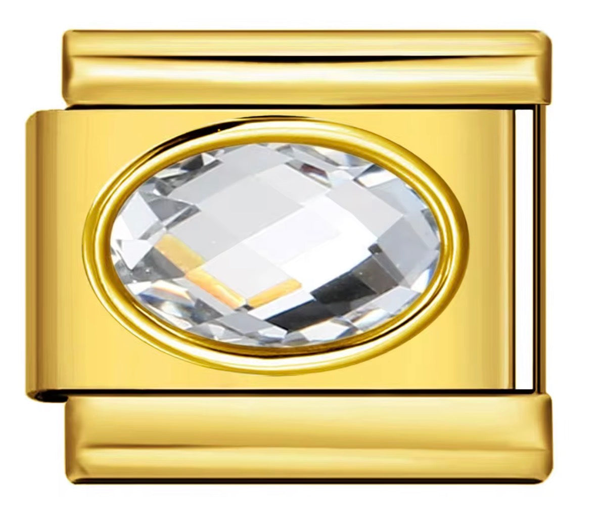 Oval Gem Charms
