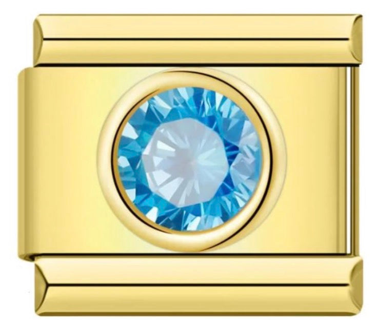 Round Birthstone Charms