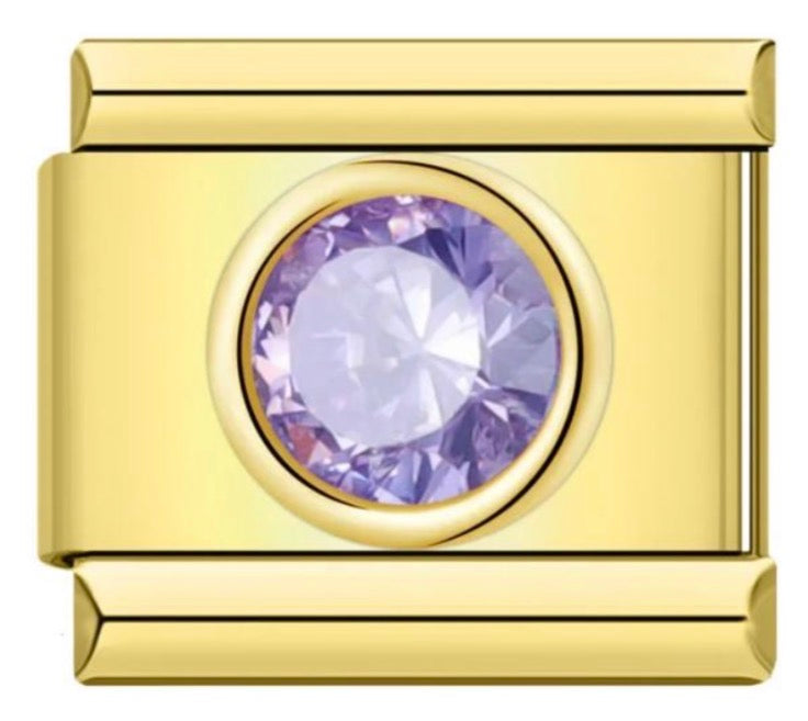 Round Birthstone Charms