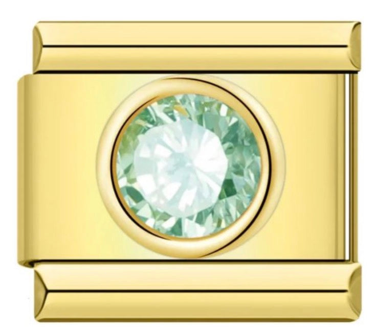 Round Birthstone Charms