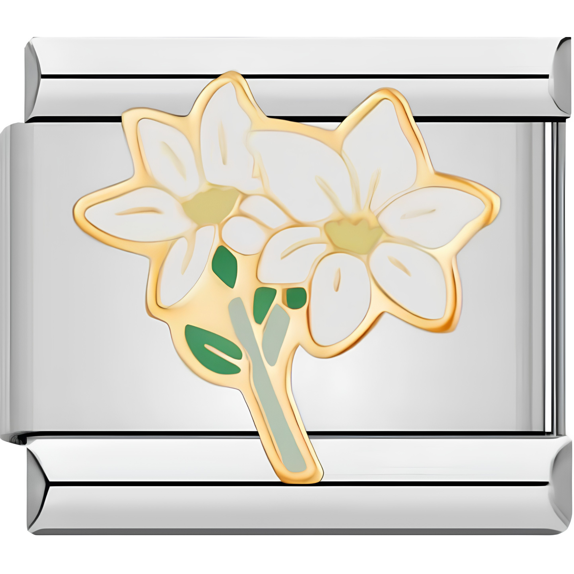White Flower Charm