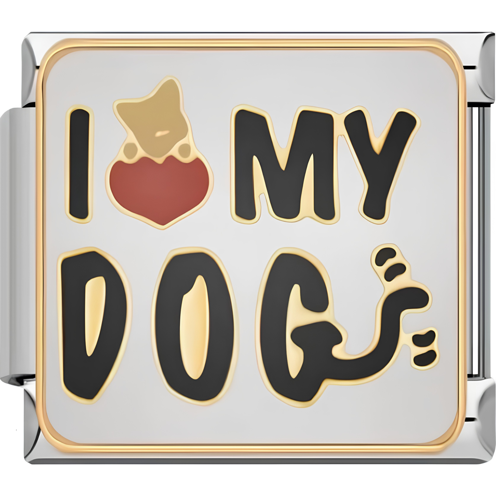 "I Love My Dog" Charms